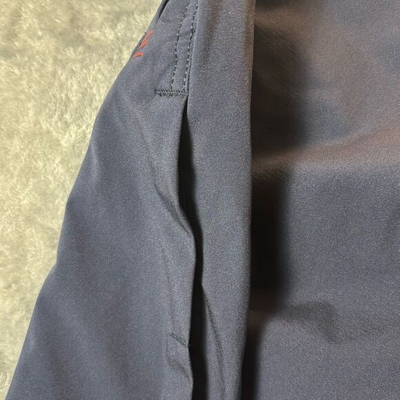 Lululemon Navy Wide Leg Comfortable Pants Zippered Vent Track Pants Size Large - Picture 7 of 13